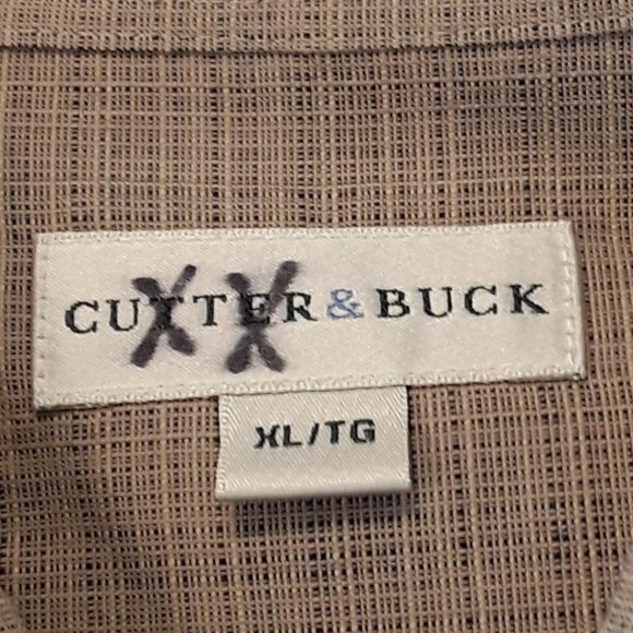 Cutter & Buck Khaki Weave Shirt - Size XL - Picture 8 of 9